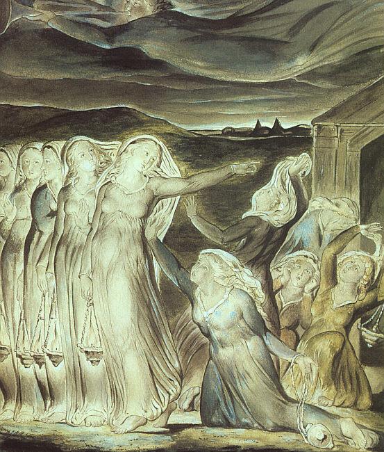 Blake, William The Parable of the Wise and Foolish Virgins oil painting picture
